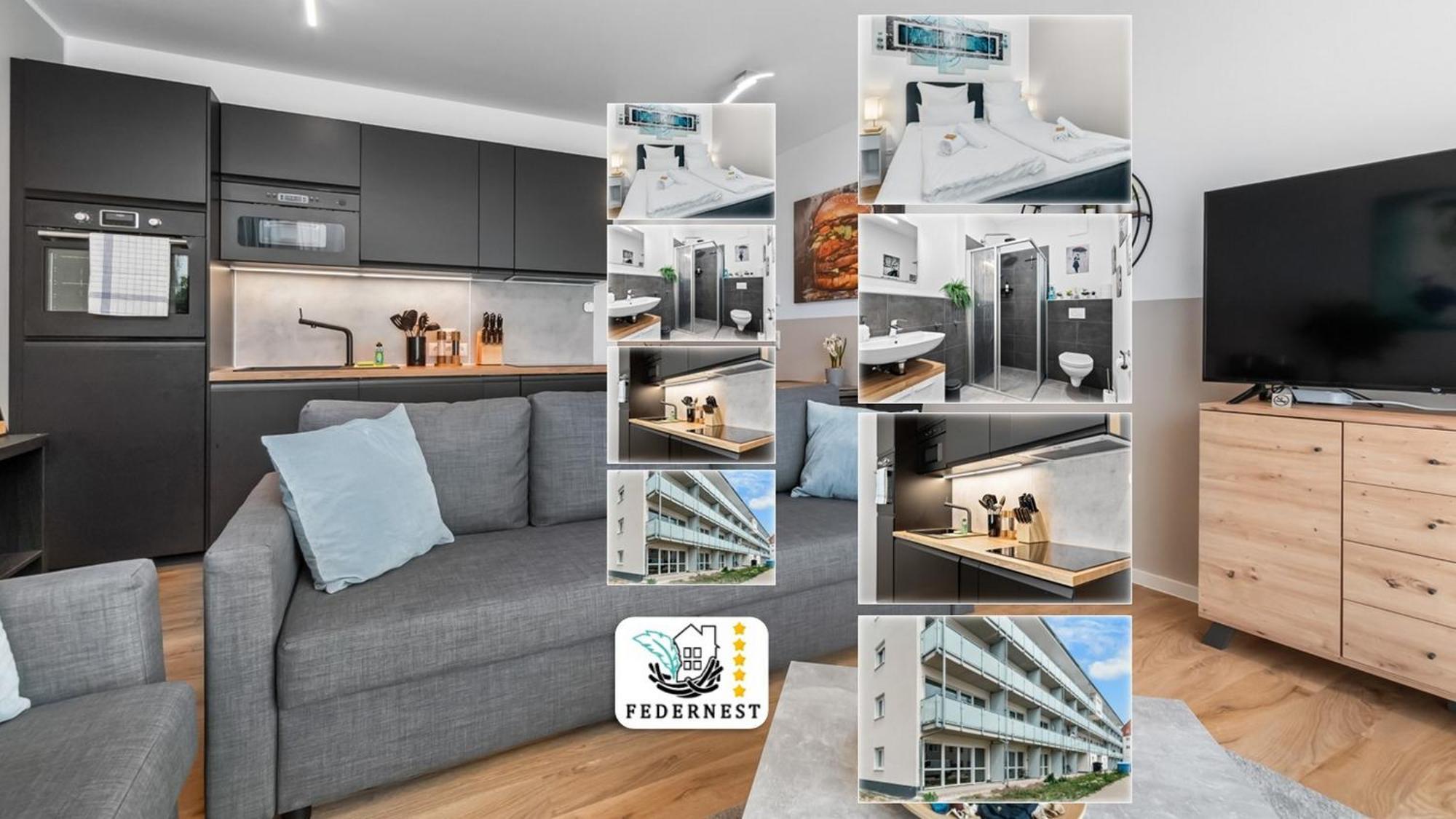 Appartamento Design Luxus, Vollausstattung, Neubau, 30Min Hbf Leipzig 8, Naehe Flughfaen, Bmw, Dhl, Amazon Schkeuditz Esterno foto
